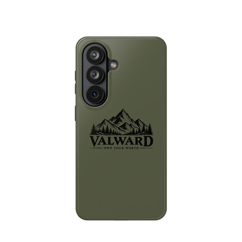 Rugged Magnetic Phone Case — 'Valward' Mountain Logo, Impact-Resistant Protective Cover