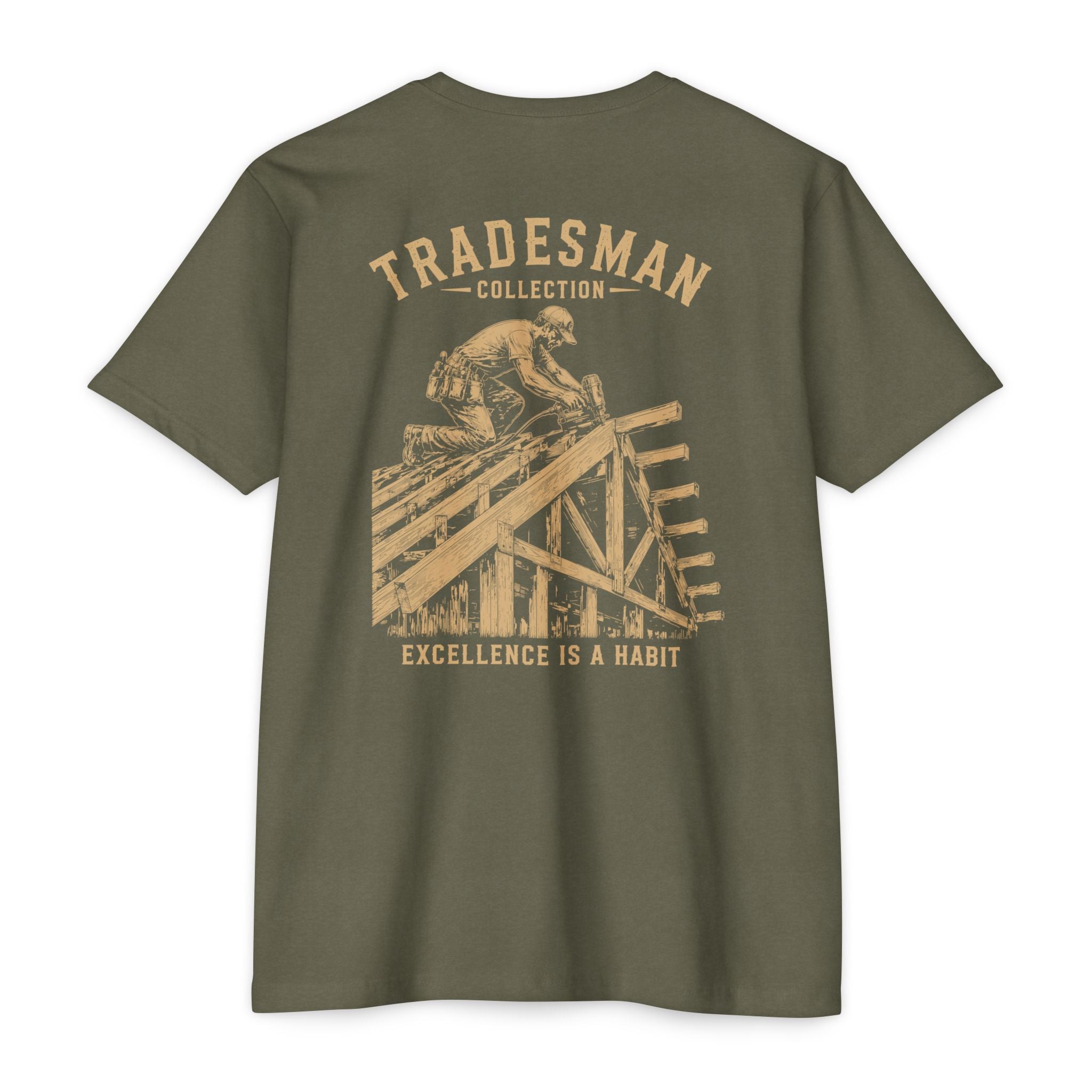 Tradesman Collection Carpenter Graphic T-Shirt | Vintage Construction Tee